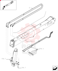 HYDRAULIC HOSE,12mm ID x 10510mm L 87380844 (1)