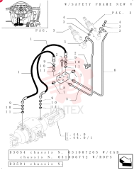 HYDRAULIC HOSE,600mm lg