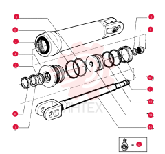 O-RING,0.139" Thk x 3.734" ID, -240, Cl 6, 90 Duro