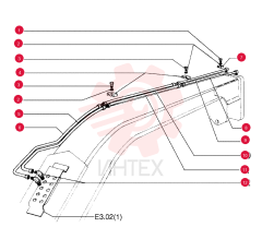 SCREW,Hex, M8 x 1.25 x 55mm, Cl 10.9