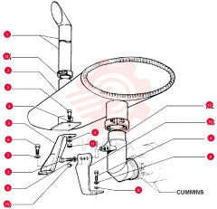 EXHAUST SYSTEM PIPE,96.5 mm ID, 99.5 mm OD, 1040 mm Length