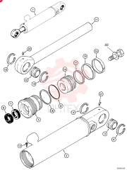 HYDRAULIC CYLINDER,Double Acting, 31.8mm Rod, 178mm Stroke