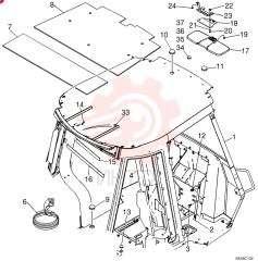 CAB FRAME 87609176