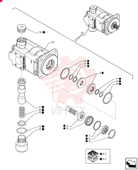 HYDRAULIC PUMP,52.4 CC 87434672 (2)
