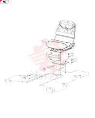 SEAT ASSY. 87564198