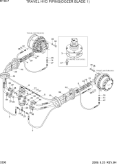 TRAVEL HYD PIPING(DOZER BLADE 1)