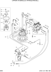 UPPER HYDRAULIC PIPING(TRAVEL)