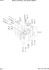 MAIN CONTROL VALVE(4/4, 2-BLOCK, #0940-)