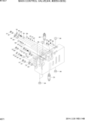 MAIN CONTROL VALVE(4/4,2-BLOCK,#650-939)