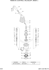 REMOTE CONTROL LEVER(OPT, #0381)