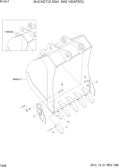 BUCKET(0.59M3 SAE HEAPED)