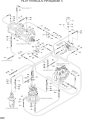 PILOT HYDRAULIC PIPING(BASE 1)