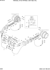 TRAVEL HYD PIPING 1(R110D-7A)