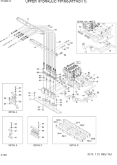 UPPER HYDRAULIC PIPING(ATTACH 1)