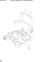 UPPER FRAME & COUNTERWEIGHT