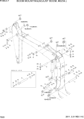 BOOM MOUNTING(ADJUST BOOM, #0234-)