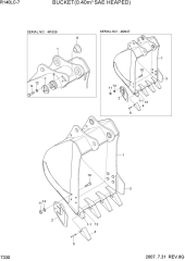BUCKET(0.40M3 SAE HEAPED)