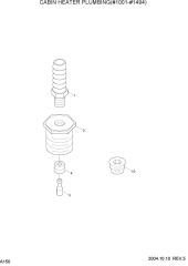 CABIN HEATER PLUMBING(#1001-#1494)