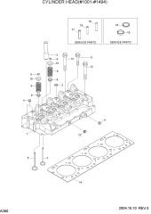CYLINDER HEAD(#1001-#1494)
