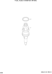 FUEL INJECTOR(#1001-#1494)