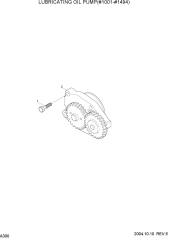 LUBRICATING OIL PUMP(#1001-#1494)
