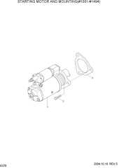 STARTING MOTOR & MOUNTING(#1001-#1494)