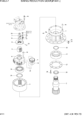 SWING REDUCTION GEAR(#1441-)