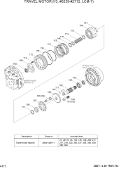 TRAVEL MOTOR(1/3, #0239-#2712, LCM-7)