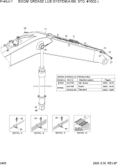 BOOM GREASE LUB SYSTEM(4.6M,STD, #1602-)