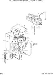 PILOT HYD PIPING(BASE 3,2-BLOCK,#2680-)