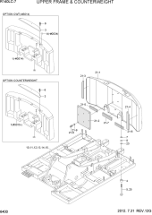 UPPER FRAME & COUNTERWEIGHT
