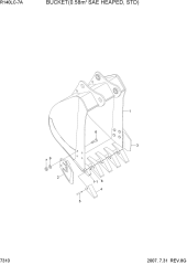 BUCKET(0.58M3 SAE HEAPED, STD)