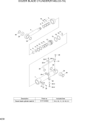 DOZER BLADE CYLINDER(R140LCD-7A)