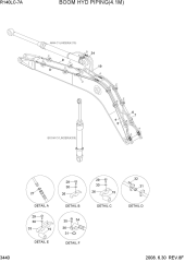 BOOM HYD PIPING(4.1M)
