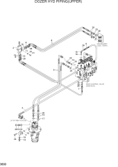 DOZER HYD PIPING(UPPER)