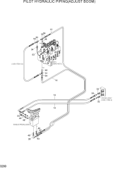 PILOT HYD PIPING(ADJUST BOOM)