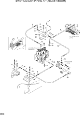 S/ACT MAIN PIPING KIT(ADJUST BOOM)