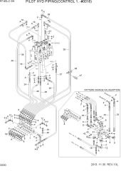 PILOT HYD PIPING(CONTROL 1, -#0016)