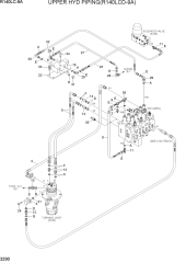 UPPER HYD PIPING(R140LCD-9A)