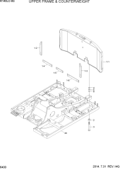 UPPER FRAME & COUNTERWEIGHT