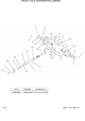 FRONT AXLE DIFFERENTIAL(-#0559)