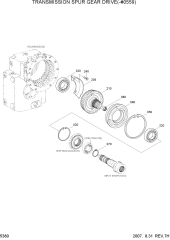 TRANSMISSION SPUR GEAR DRIVE(-#0559)