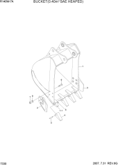 BUCKET(0.40M3 SAE HEAPED)