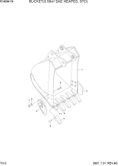 BUCKET(0.58M3 SAE HEAPED, STD)