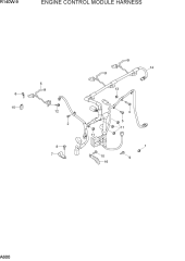 ENGINE CONTROL MODULE HARNESS