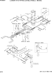 LOWER HYD PIPING 2(F/BLD R/BLD, -#0309)