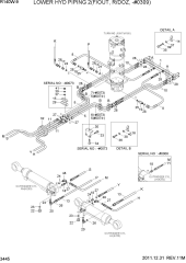 LOWER HYD PIPING 2(F/OUT, R/DOZ, -#0309)
