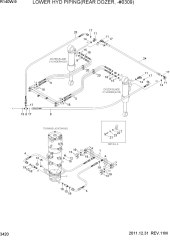 LOWER HYD PIPING(REAR DOZER, -#0309)
