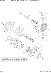 FRONT AXLE HUB REDUCTION(-#0073)