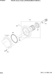 REAR AXLE HUB CARRIER(#0074-#0491)